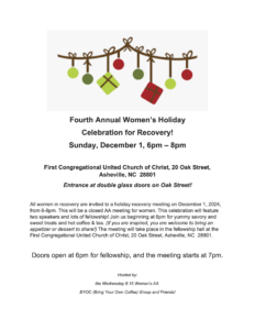 Women's Holiday Celebration for Recovery