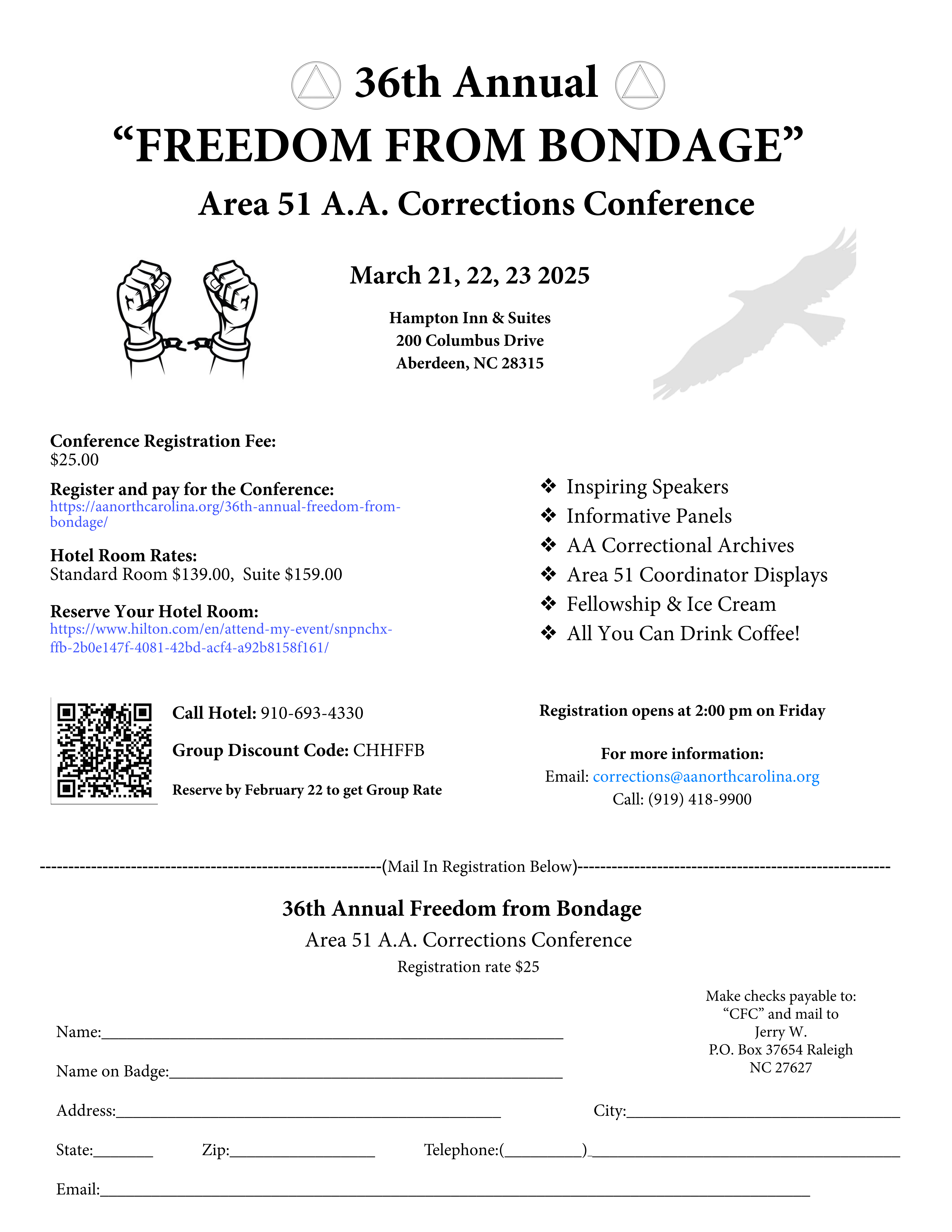 36th Annual "Freedom from Bondage" Area 51 AA Corrections Conference