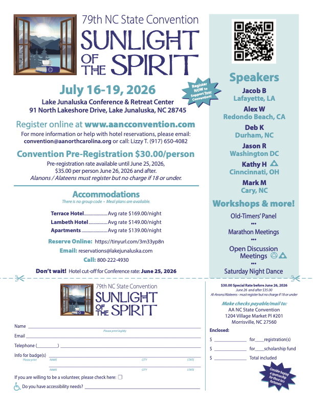2026 NC Convention Flyer