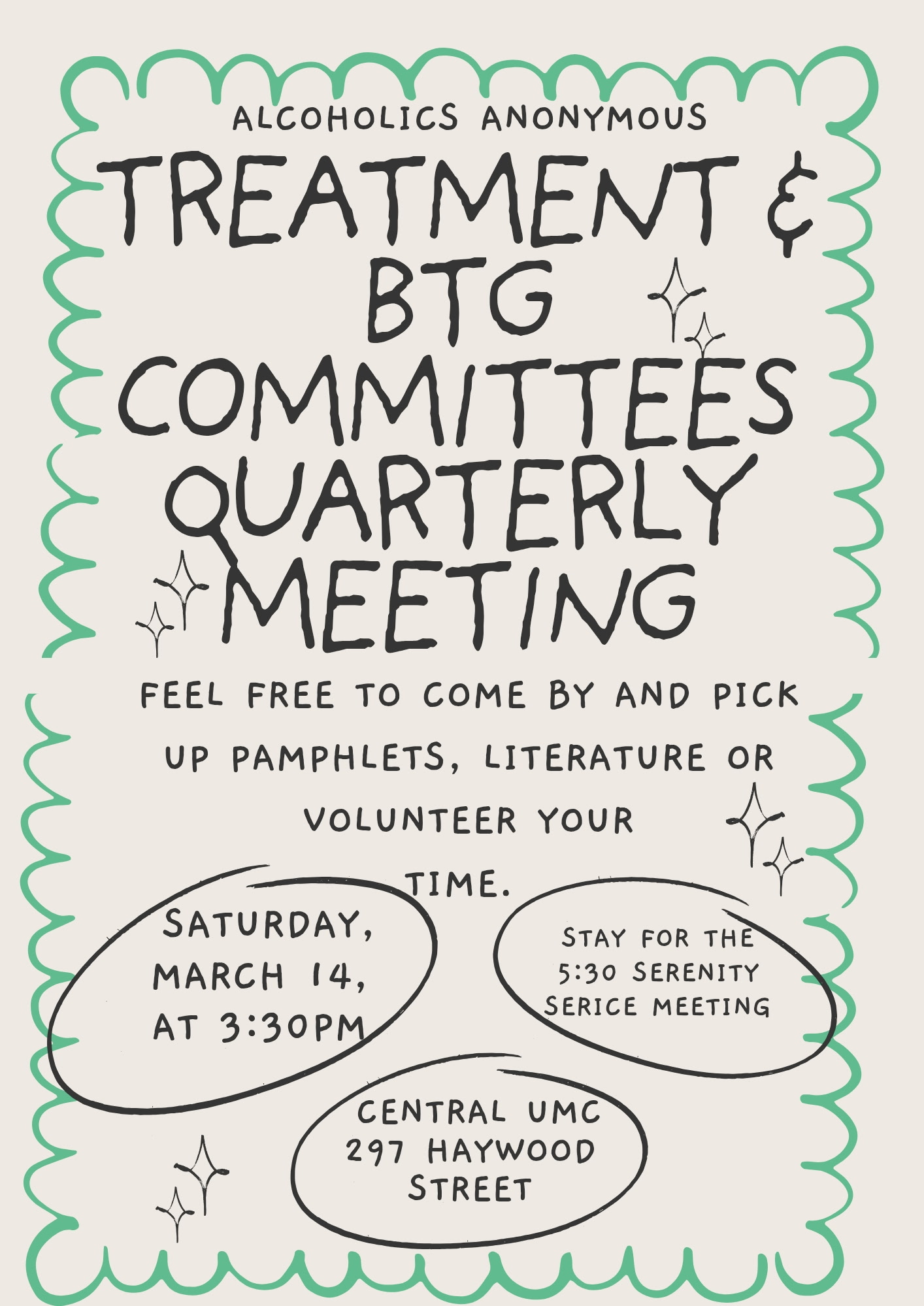 Treatment Committee Flyer