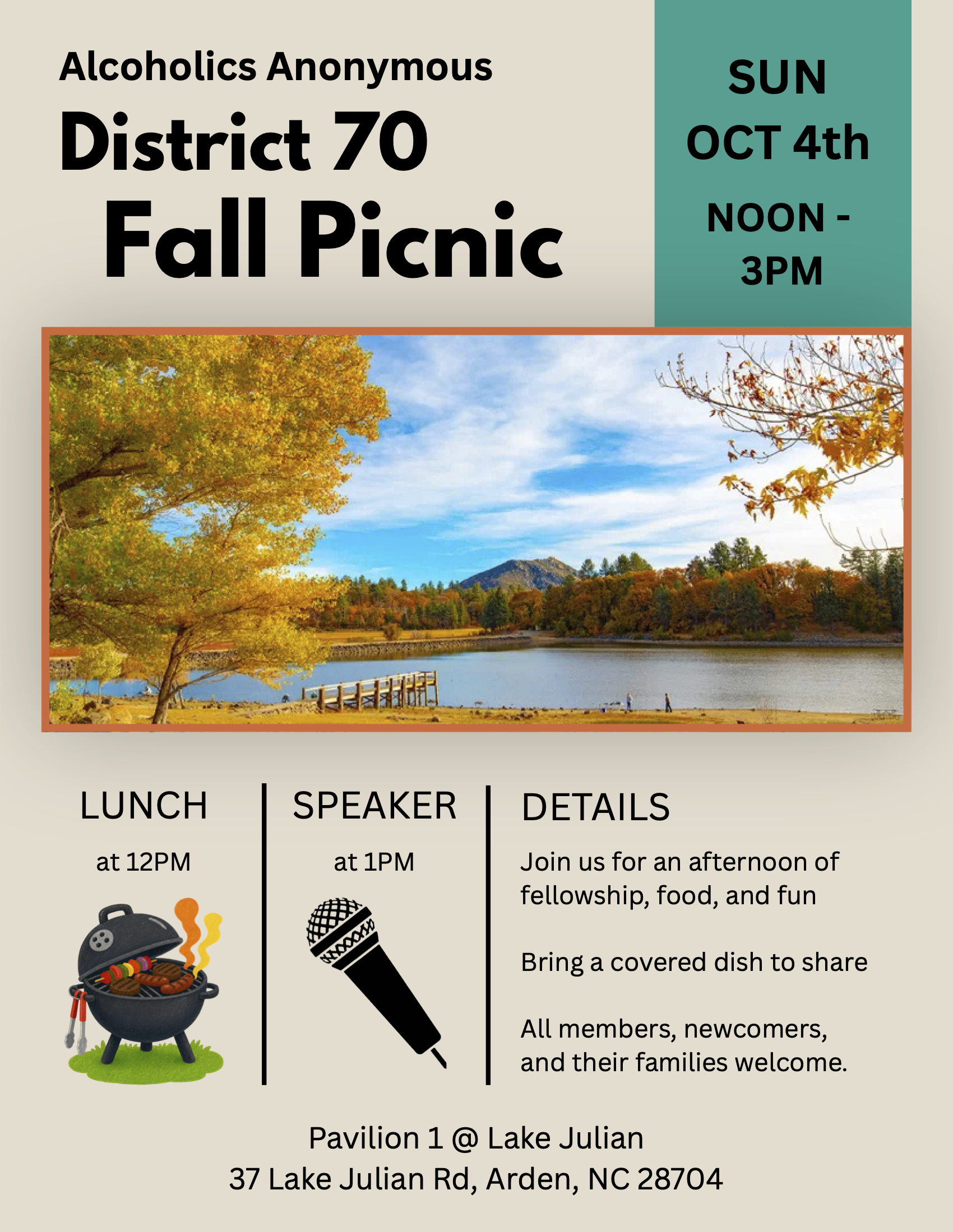 District 70/NCMCO Fall Picnic — Community in Lake Julian Park